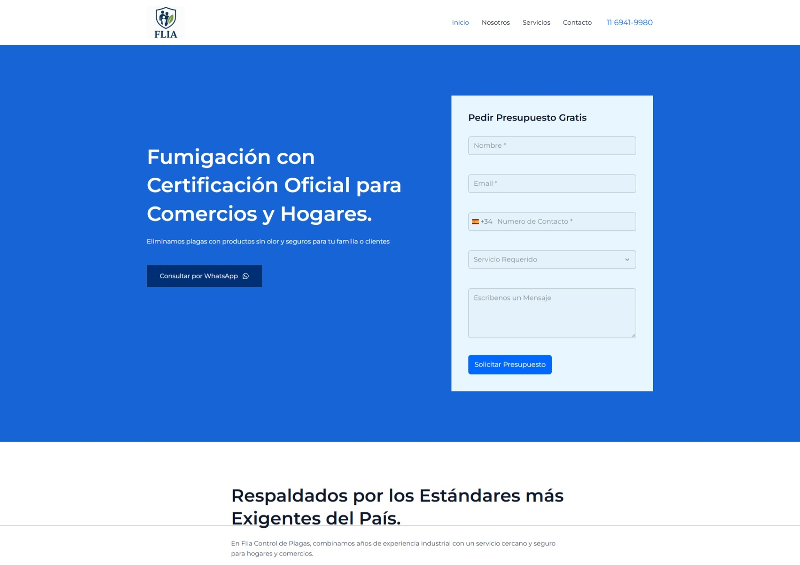 Fumigadora Flía — Hero / Portada